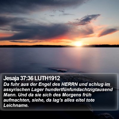 Jesaja 37:36 LUTH1912 Bible Verse Image