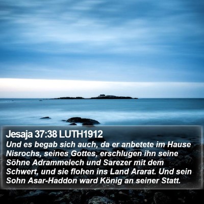 Jesaja 37:38 LUTH1912 Bible Verse Image