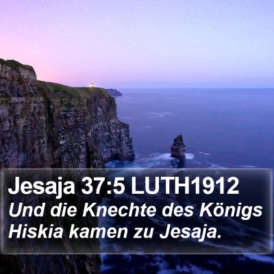 Jesaja 37:5 LUTH1912 Bible Verse Image
