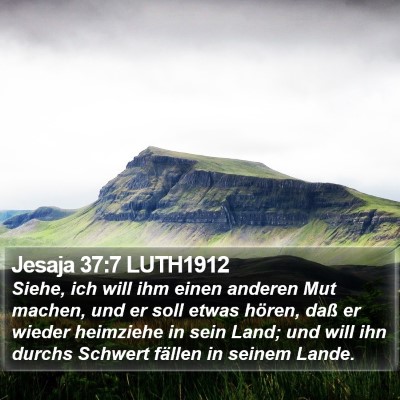 Jesaja 37:7 LUTH1912 Bible Verse Image