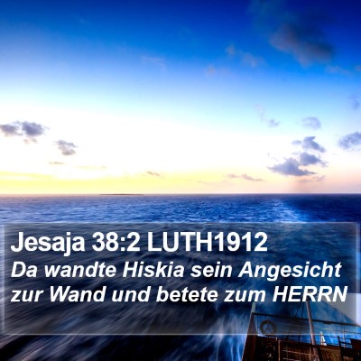 Jesaja 38:2 LUTH1912 Bible Verse Image