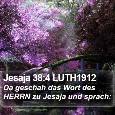 Jesaja 38:4 LUTH1912 Bible Verse Image