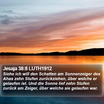 Jesaja 38:8 LUTH1912 Bible Verse Image