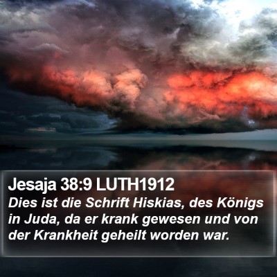 Jesaja 38:9 LUTH1912 Bible Verse Image