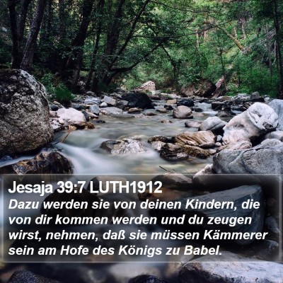 Jesaja 39:7 LUTH1912 Bible Verse Image