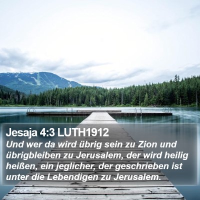 Jesaja 4:3 LUTH1912 Bible Verse Image