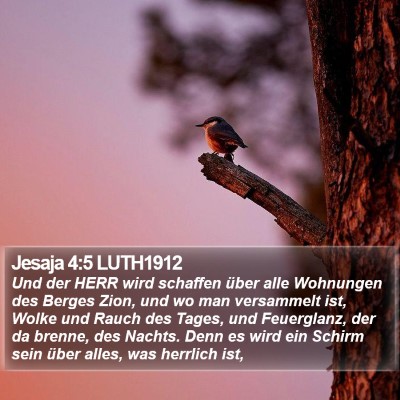 Jesaja 4:5 LUTH1912 Bible Verse Image
