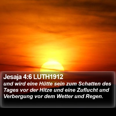 Jesaja 4:6 LUTH1912 Bible Verse Image