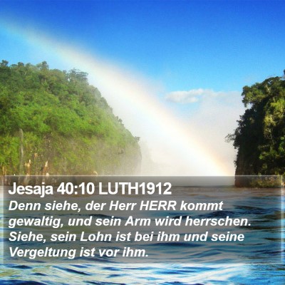 Jesaja 40:10 LUTH1912 Bible Verse Image