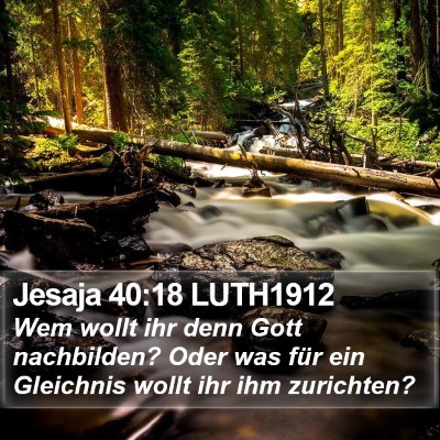 Jesaja 40:18 LUTH1912 Bible Verse Image