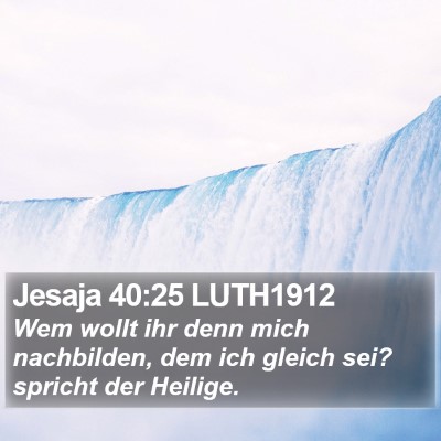 Jesaja 40:25 LUTH1912 Bible Verse Image