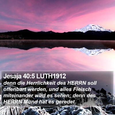 Jesaja 40:5 LUTH1912 Bible Verse Image