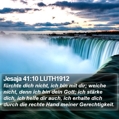 Jesaja 41:10 LUTH1912 Bible Verse Image