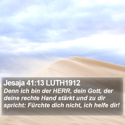 Jesaja 41:13 LUTH1912 Bible Verse Image