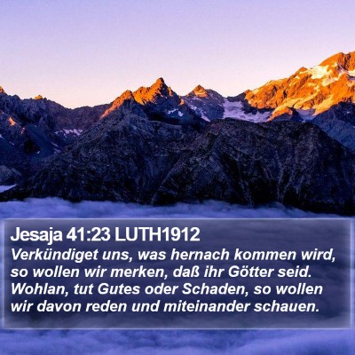 Jesaja 41:23 LUTH1912 Bible Verse Image