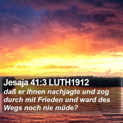 Jesaja 41:3 LUTH1912 Bible Verse Image