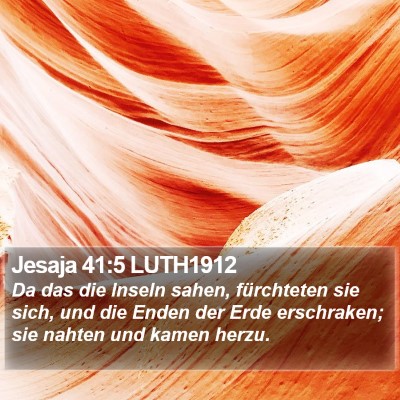 Jesaja 41:5 LUTH1912 Bible Verse Image