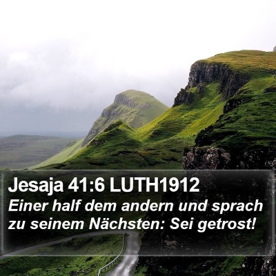 Jesaja 41:6 LUTH1912 Bible Verse Image