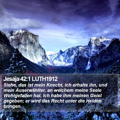 Jesaja 42:1 LUTH1912 Bible Verse Image