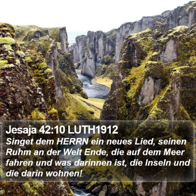 Jesaja 42:10 LUTH1912 Bible Verse Image