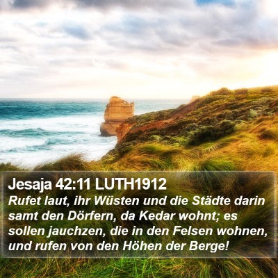 Jesaja 42:11 LUTH1912 Bible Verse Image