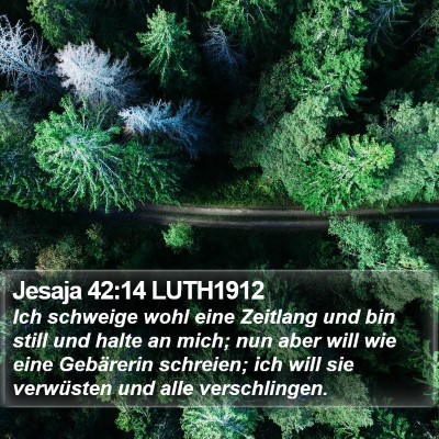 Jesaja 42:14 LUTH1912 Bible Verse Image