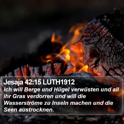 Jesaja 42:15 LUTH1912 Bible Verse Image