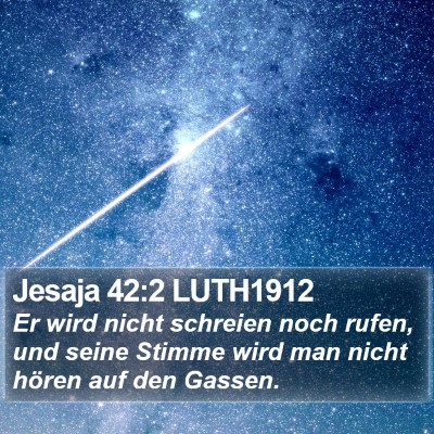 Jesaja 42:2 LUTH1912 Bible Verse Image
