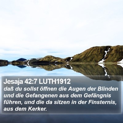 Jesaja 42:7 LUTH1912 Bible Verse Image