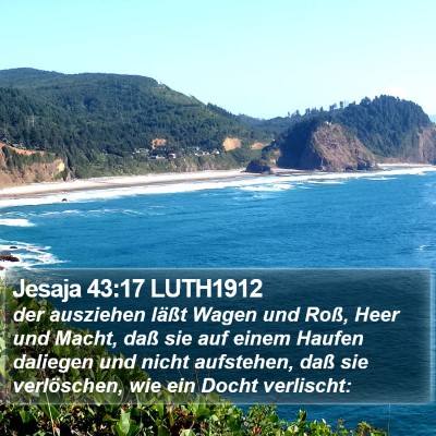Jesaja 43:17 LUTH1912 Bible Verse Image
