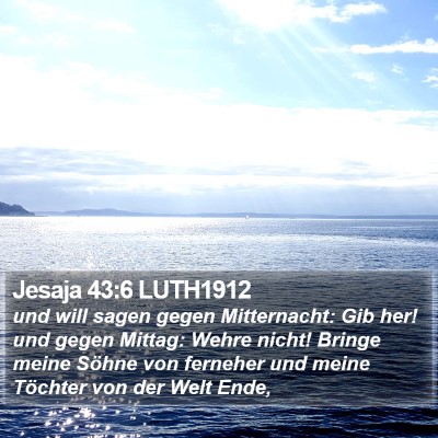 Jesaja 43:6 LUTH1912 Bible Verse Image
