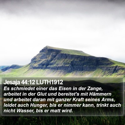 Jesaja 44:12 LUTH1912 Bible Verse Image