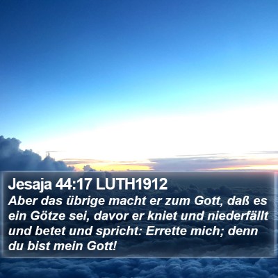 Jesaja 44:17 LUTH1912 Bible Verse Image