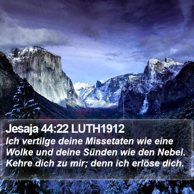 Jesaja 44:22 LUTH1912 Bible Verse Image