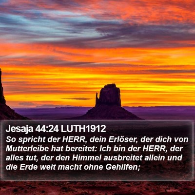Jesaja 44:24 LUTH1912 Bible Verse Image