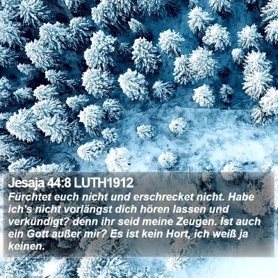 Jesaja 44:8 LUTH1912 Bible Verse Image