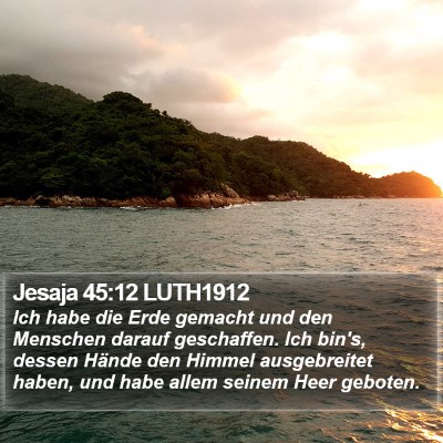 Jesaja 45:12 LUTH1912 Bible Verse Image