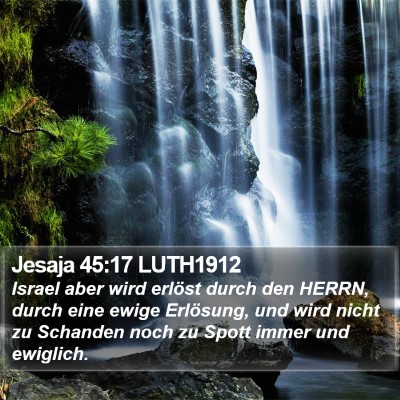 Jesaja 45:17 LUTH1912 Bible Verse Image