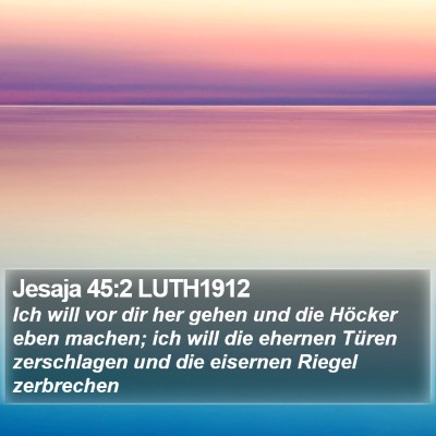 Jesaja 45:2 LUTH1912 Bible Verse Image