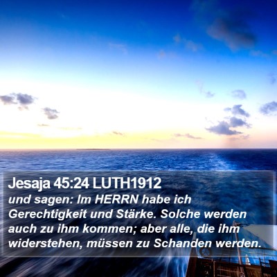 Jesaja 45:24 LUTH1912 Bible Verse Image