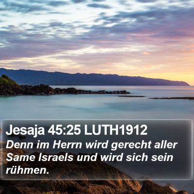 Jesaja 45:25 LUTH1912 Bible Verse Image