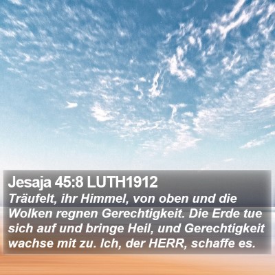 Jesaja 45:8 LUTH1912 Bible Verse Image