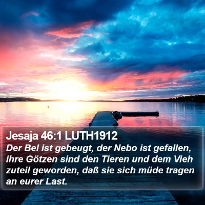 Jesaja 46:1 LUTH1912 Bible Verse Image