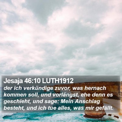 Jesaja 46:10 LUTH1912 Bible Verse Image