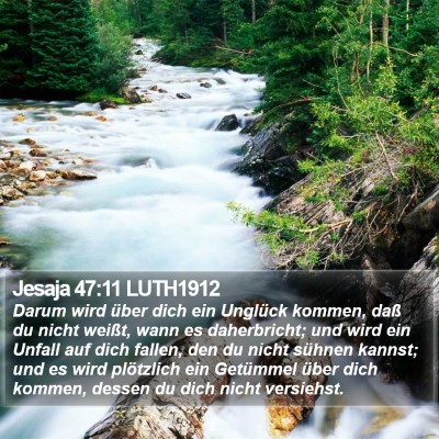 Jesaja 47:11 LUTH1912 Bible Verse Image
