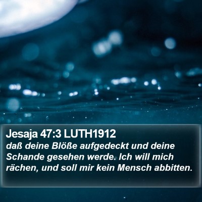 Jesaja 47:3 LUTH1912 Bible Verse Image