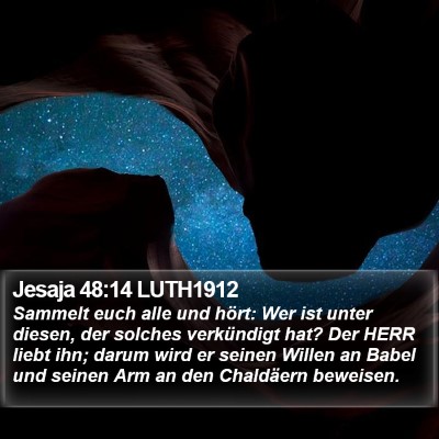 Jesaja 48:14 LUTH1912 Bible Verse Image