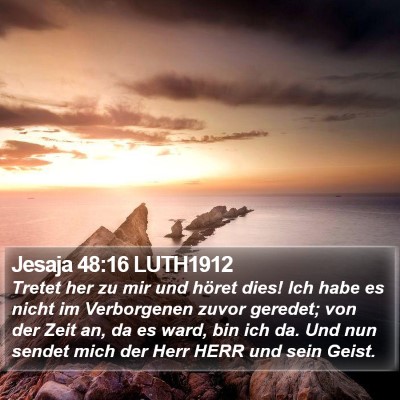 Jesaja 48:16 LUTH1912 Bible Verse Image