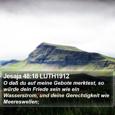 Jesaja 48:18 LUTH1912 Bible Verse Image