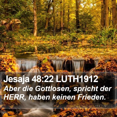 Jesaja 48:22 LUTH1912 Bible Verse Image